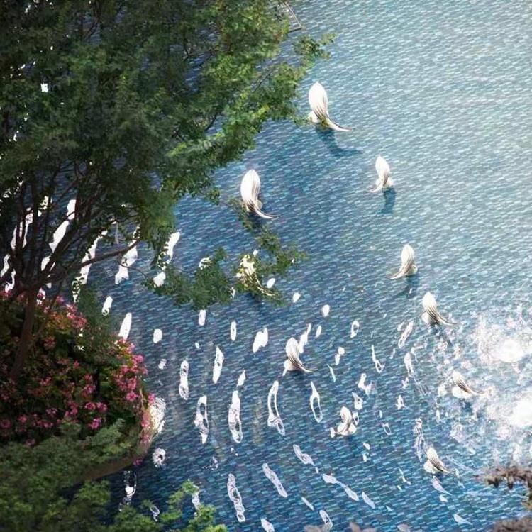 不锈钢圆花球镂空镜面雕塑灯光广场园林景观摆件厂家直销来样定制长春