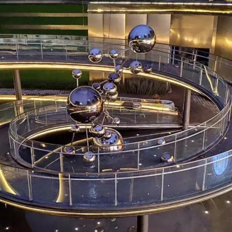 雕塑厂家美陈不锈钢广场雕塑不锈钢镜面雕塑景观园林小品雕塑长春