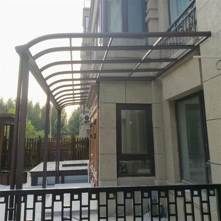 铝合金遮阳棚雨棚别墅家用铝材露台棚阳台庭院户外防雨楼顶防晒雨棚