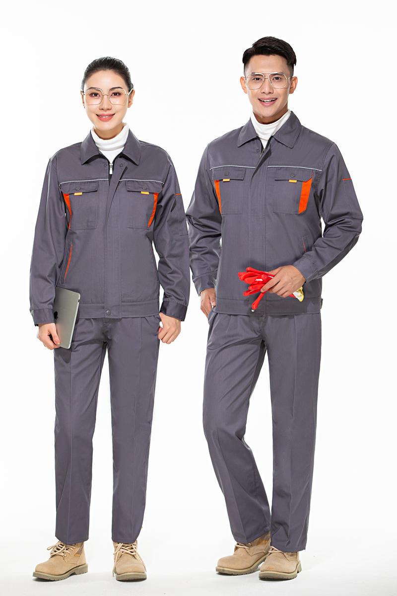 沈阳长袖工作服定做 春秋工作服定制 纯棉面料耐磨工作服批发