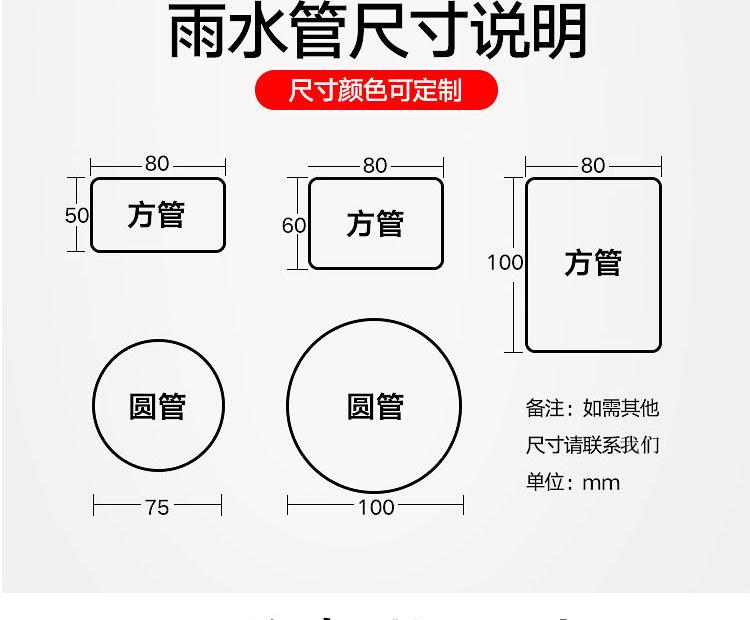 沈柏落水系统 辽阳金属檐沟厂家 别墅外墙彩铝落水管 加工铝合金方形雨水管 PVC成品天沟生产厂家