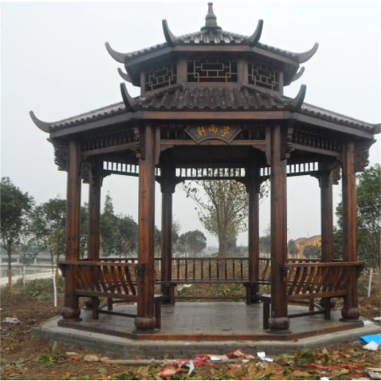 防腐木建筑 庭院景观定制 耐腐蚀效果好 使用周期长