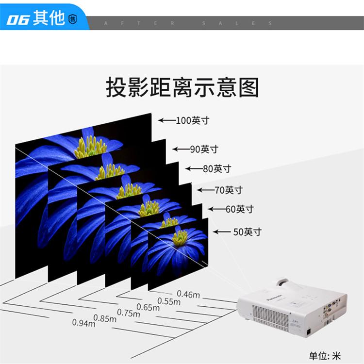 松下短焦投影机 会议商务教学专用投影机 厂家直销 专属定制