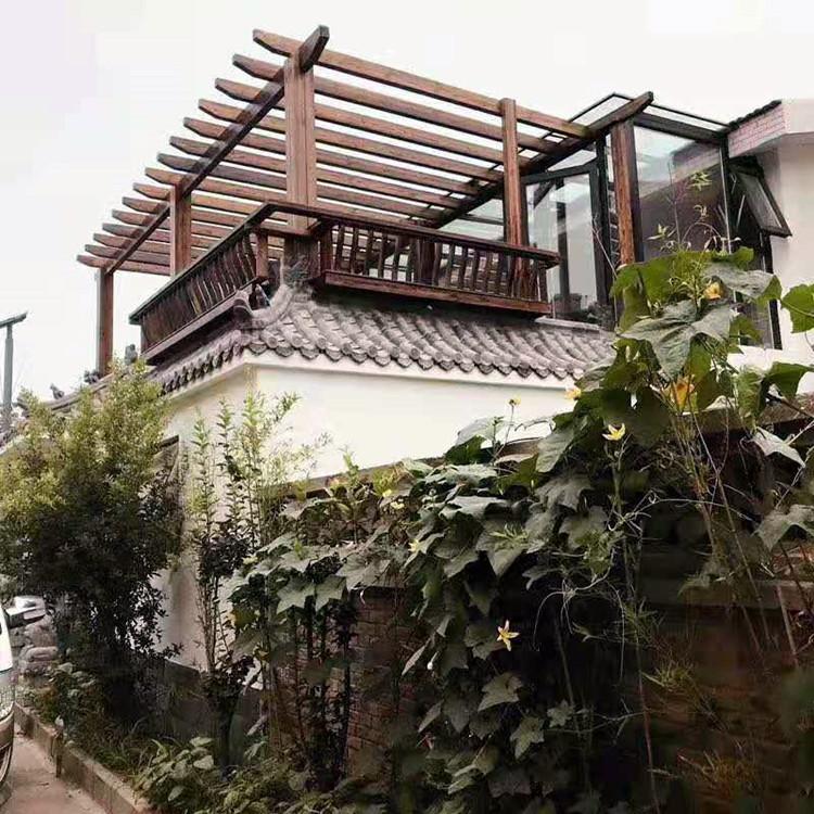 别墅庭院阳台凉亭 楼顶花园亭子 二层室外凉亭