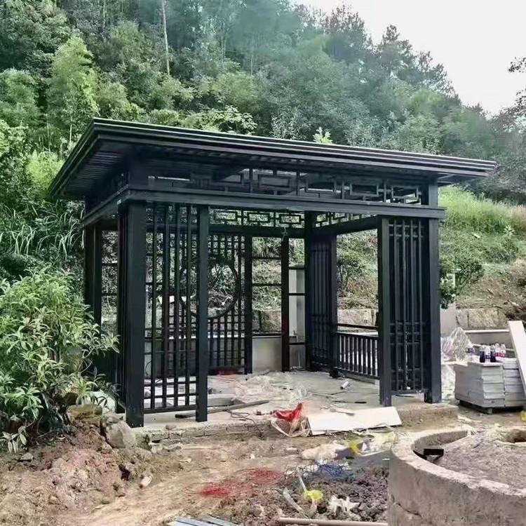 铝艺凉亭 小区公园铝合金凉亭仿木凉亭 精选厂家