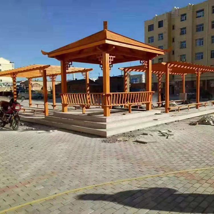 防腐木凉亭 小区园林公园户外室内凉亭 花园凉亭定制 免费设计 批发价