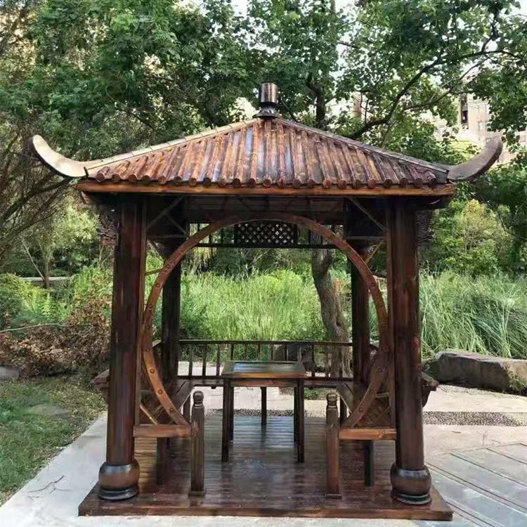 辽宁鞍山防腐木凉亭 中式凉亭加工安装 厂家供应 支持定制