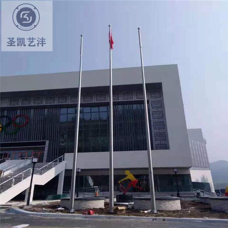 沈阳电动旗杆 304不锈钢旗杆 锥形国旗杆 广场展会旗杆 户外锥形手动旗杆 电动可升降旗杆