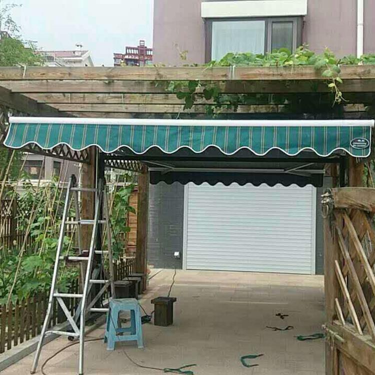 定做阳光房天蓬 户外自动遮阳蓬 玻璃房顶隔热遮阳伸缩遮阳蓬