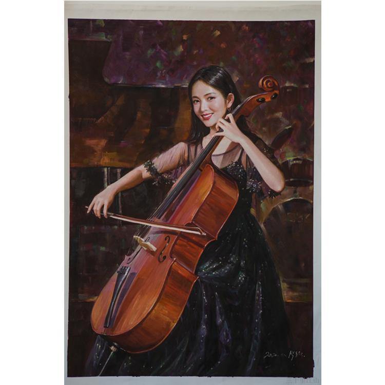 朝鲜油画批发 人物画 专业定制