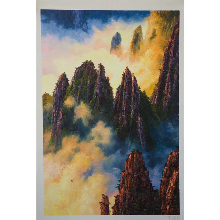 朝鲜油画 风景油画 103 油画定制批发厂家