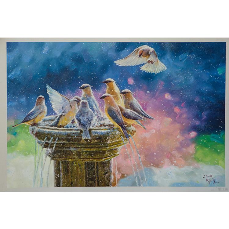 朝鲜油画 风景油画 104 定制批发厂家