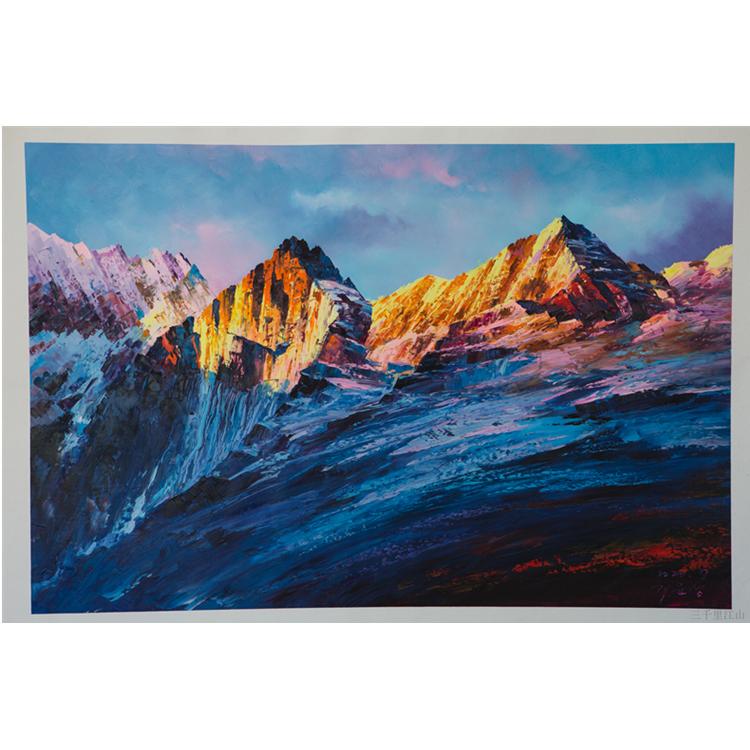 朝鲜油画 精美风景油画 105 定制批发厂家