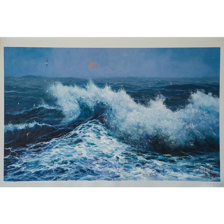 朝鲜油画 风景油画 109 油画定制批发厂家