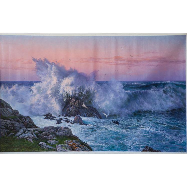 朝鲜油画 大幅风景油画 122 定制批发厂家