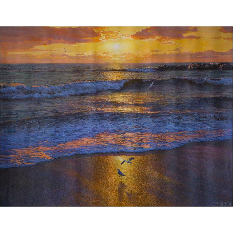 朝鲜油画 中幅风景油画 121 油画定制批发厂家