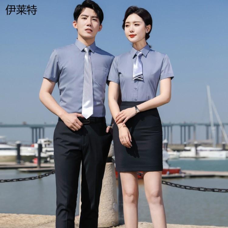 夏季职业装 半袖职业套装 沈阳服装厂 支持定做大量现货