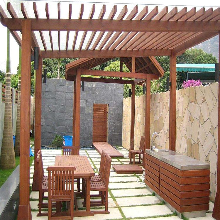 防腐木廊架花架 公园景区葡萄架长廊加工定制