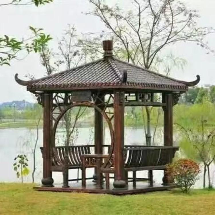 吉林防腐木 防腐木凉亭 天意园林大型防腐木凉亭定做厂家 质优价廉 
