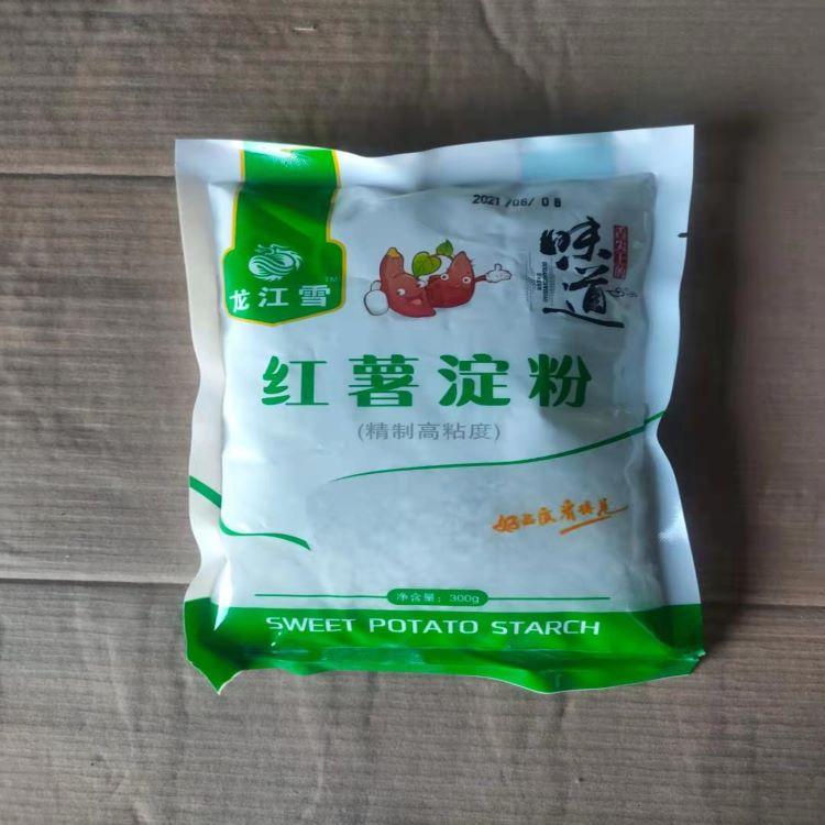 龙江雪红薯淀粉 水处理淀粉300g 食用红薯淀粉厂家直供 现货批发