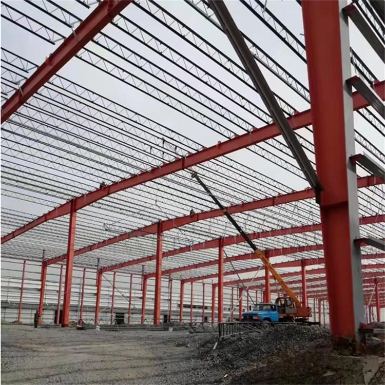 钢结构厂房工程  承接室外大型车间屋顶钢结构 单层稳固防风厂房