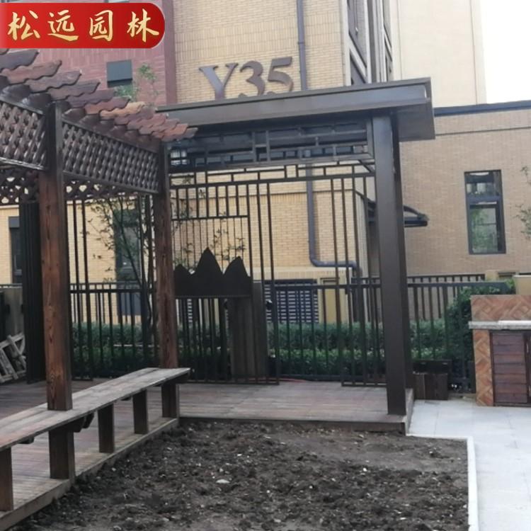 沈阳雨棚雨搭定做 铝合金葡萄架 金属凉亭定做 沈阳户外铝合金景观 铝合金玻璃走廊