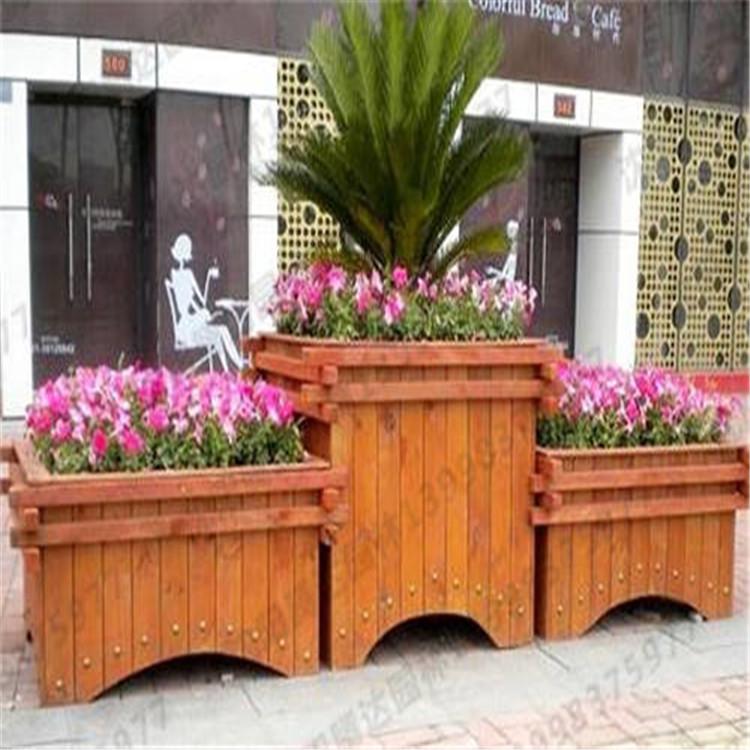 沈阳花箱 沈阳户外防腐木花箱 市政公园防腐木花箱 耐候性强价格低