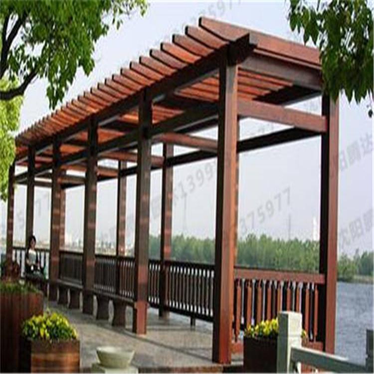 廊架 防腐木廊架葡萄架 别墅庭院防腐木廊架定制厂家