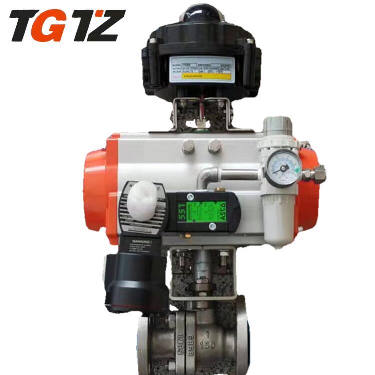 天工特种阀门 气动球阀 铸钢Q641F气动法兰球阀厂家直销