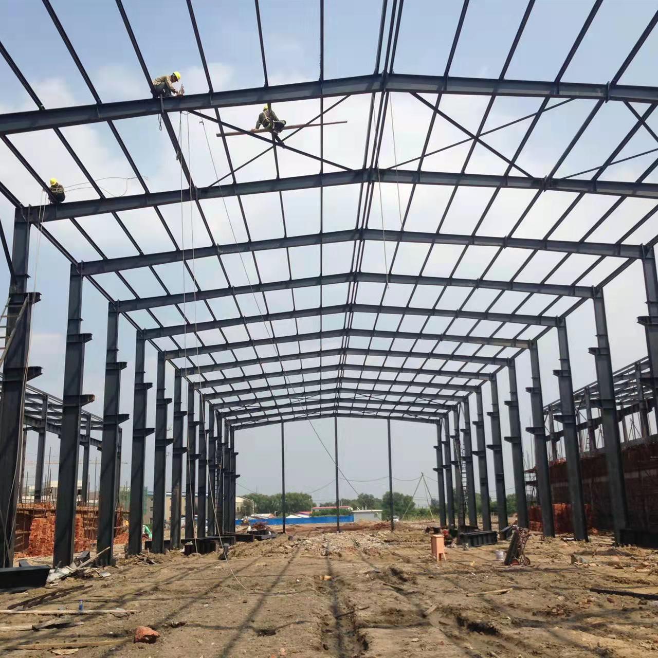 大跨度钢结构厂房 工厂车间搭建 承接工程 天祥钢构供应