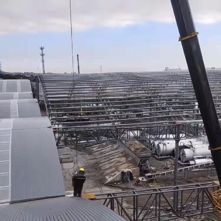 抚顺市钢结构拱形棚 抚顺钢结构圆弧棚 抚顺彩钢拱形棚 抚顺彩钢圆弧棚 抚顺钢结构料棚