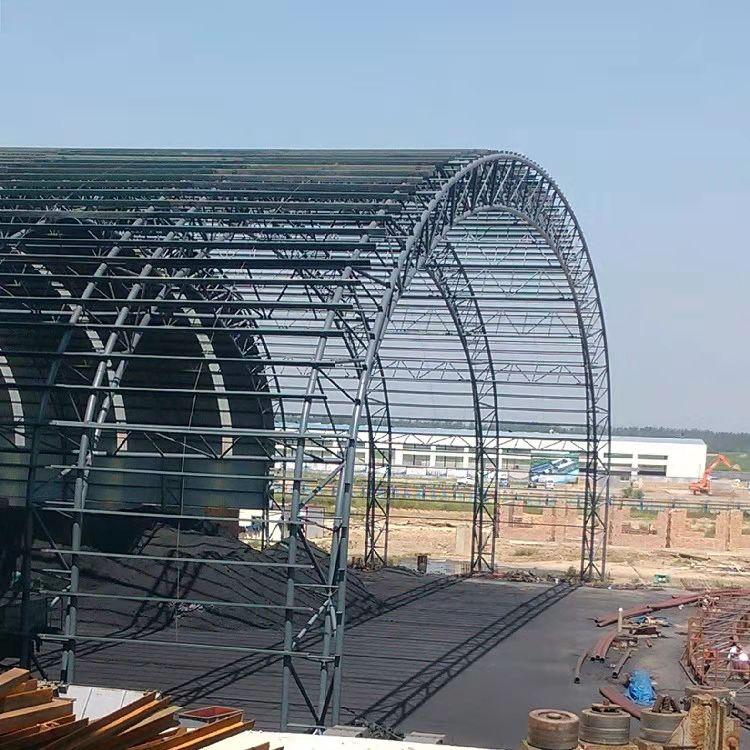 四平市钢结构拱形棚 四平钢结构圆弧棚 四平彩钢拱形棚 四平彩钢圆弧棚 四平钢结构料棚