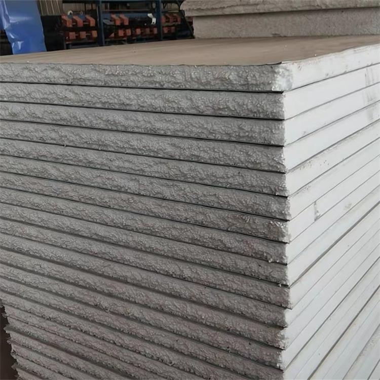 屋顶保温彩钢板 双层聚氨酯封边岩棉彩钢板