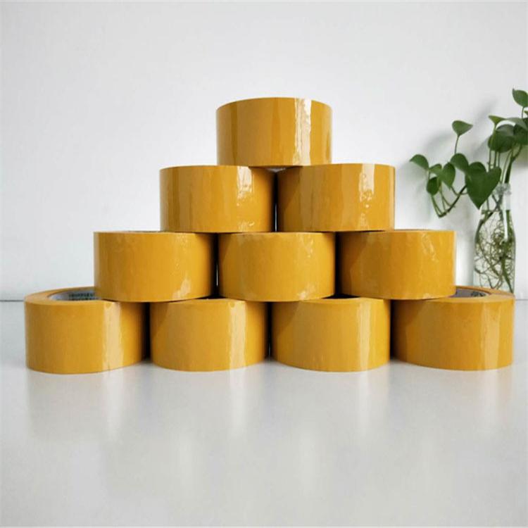 米黄胶带 黄色封口胶带彩印胶带物流打包用胶带批发厂家