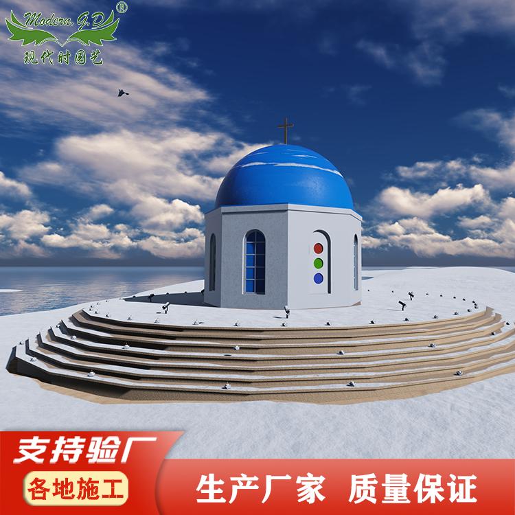 厂家直供圣托里尼主题房 泡沫建筑模块创意酒店民宿 亲子民宿房子