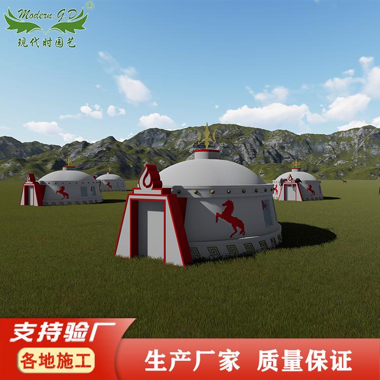 厂家定做加长款蒙古包 豪华型户外农家乐集成房屋 大型蒙古包庄园