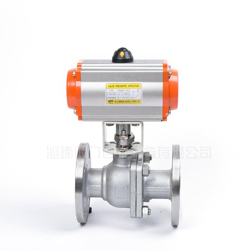 气动304不锈钢法兰球阀Q641F-16P气动不锈钢球阀厂家直销