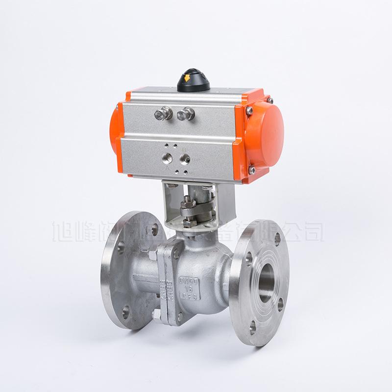 气动304不锈钢法兰球阀Q641F-16P气动不锈钢球阀厂家直销