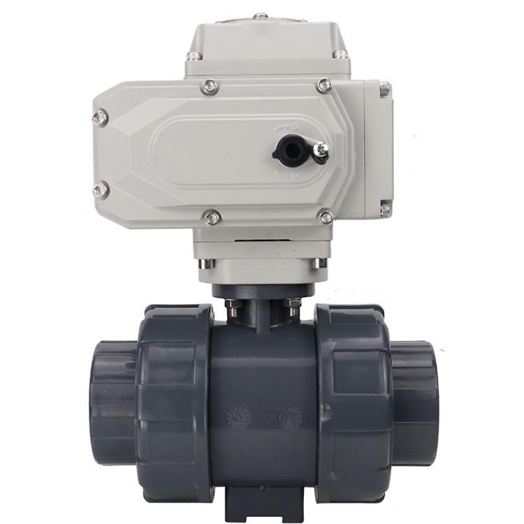 电动pvc球阀220v塑料UPVC球阀电动双由令耐酸碱球阀Q961F-10S 沈阳专业电动阀生产厂家 沈阳旭峰阀门自控设备有限公司沈阳专业电气动阀门维修售后改造