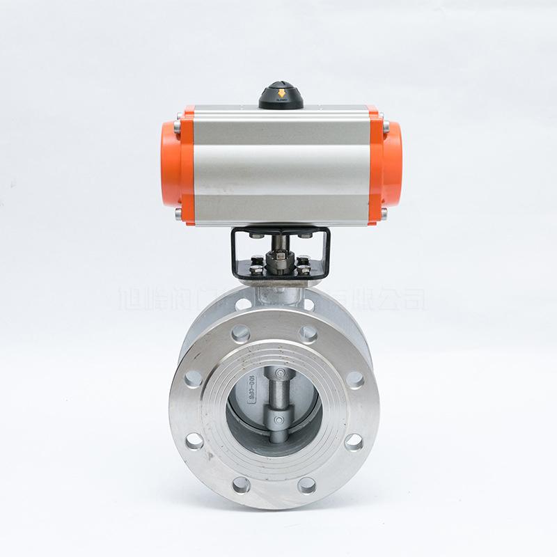 气动高温蝶阀d641wh-16p不锈钢三偏心硬密封蒸汽法兰蝶阀