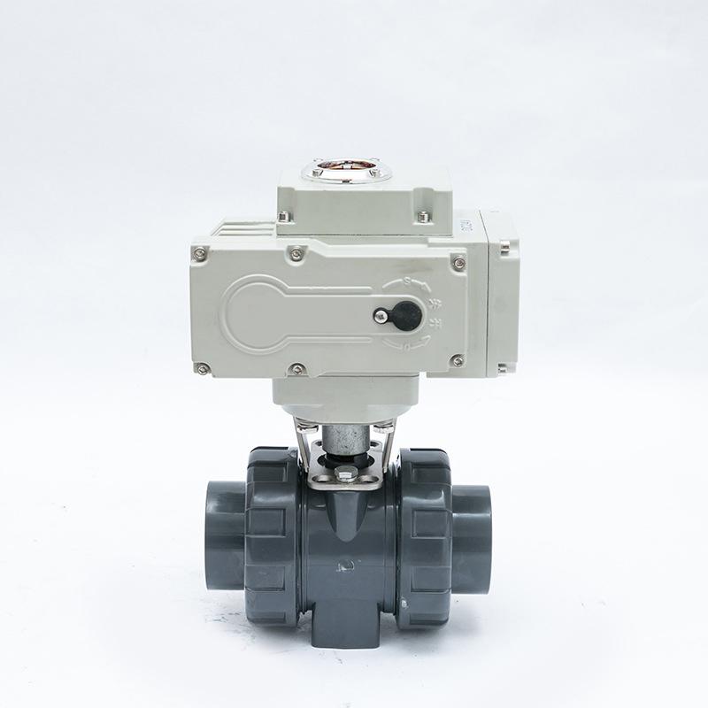 电动塑料球阀Q941F-16Supvc双由令球阀耐酸碱腐蚀电动upvc塑料球阀厂家
