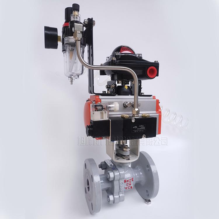 气动铸钢法兰球阀Q641F-16C 气动高温球阀气动防腐耐酸碱耐磨衬氟球阀沈阳气动高温球阀厂家气动球阀厂沈阳旭峰阀门自控设备有限公司