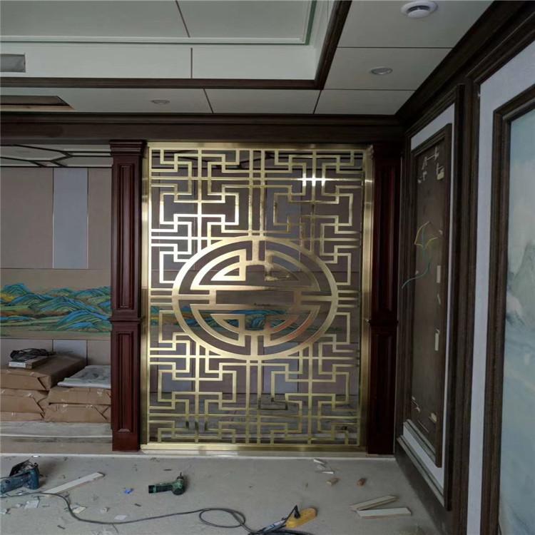 铝板精雕屏风 铜板精雕屏风厂家 铝板铜板屏风价格 屏风安装图片 
