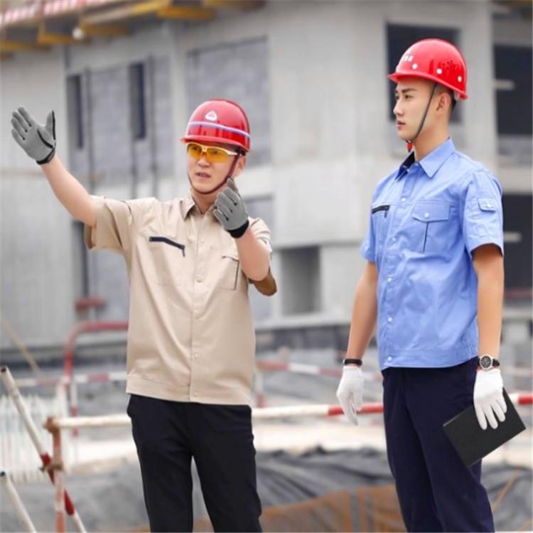 夏季半袖工人工作服定制夏装纯棉工作服订做劳保服弹力工作服防静电工作服