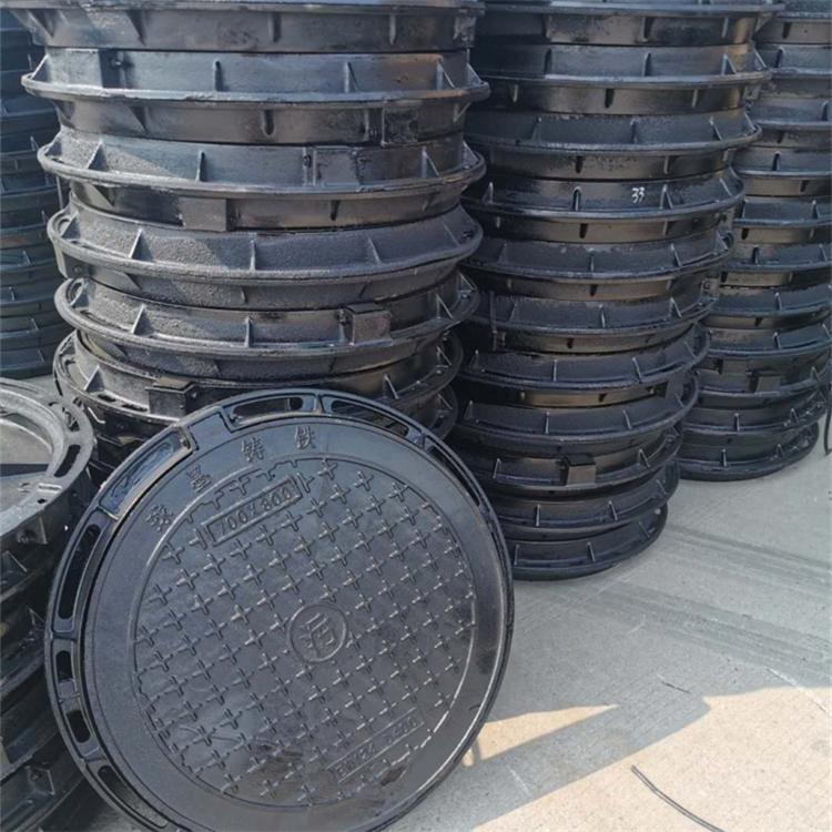 圆形球墨铸铁井盖 球墨铸铁沙井盖 铸铁井盖