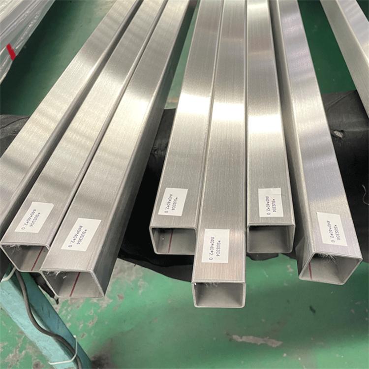 304不锈钢方管 316光面拉丝空心结构方矩管加工厂