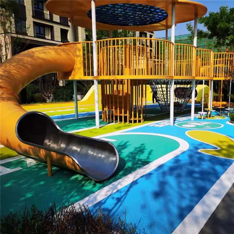 幼儿园彩色塑胶地面 幼儿园塑胶地坪 儿童乐园地面施工