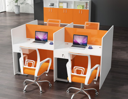 职员办公桌电销话务员卡位办公室桌椅组合销售工位员工屏风小卡座