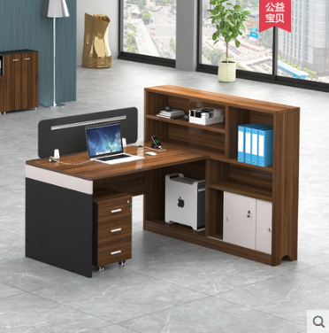 财务员工办公桌办公室桌椅职员四人位组合电脑桌双人位隔断工位桌 