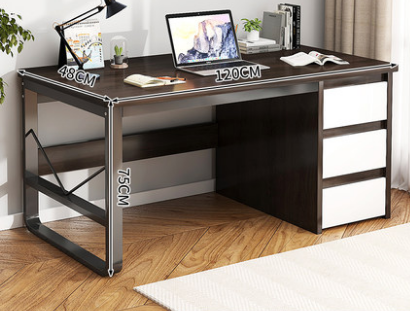 电脑桌台式办公桌办公室桌子简约现代学习桌写字书桌卧室桌椅组合